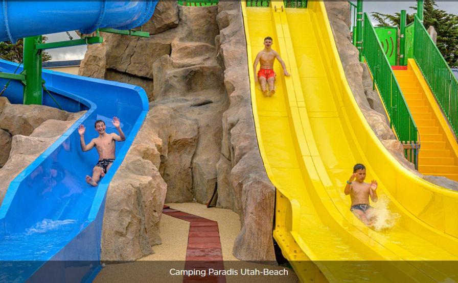 Mobile-Home 100M Plage Utah Mme Surget Сент-Марі-дю-Мон Екстер'єр фото