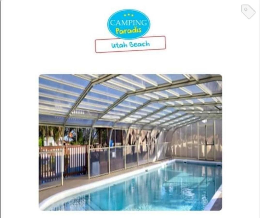 Mobile-Home 100M Plage Utah Mme Surget Сент-Марі-дю-Мон Екстер'єр фото